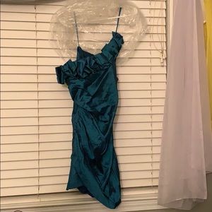 Size 16 half off the shoulder prom dress